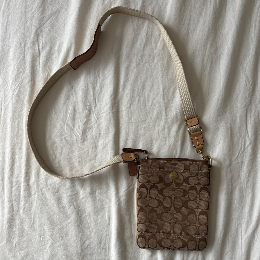 Coach | Classic Brown Monogram Crossbody Bag